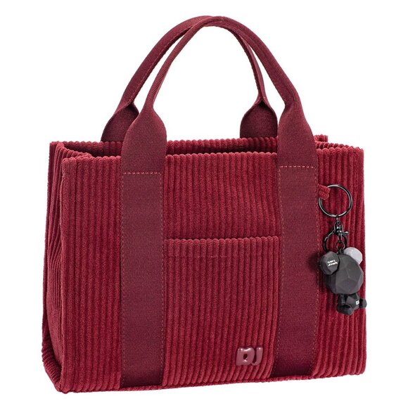 David Jones Corduroy Handbag Bag with Charm Details - Picture 1 of 3